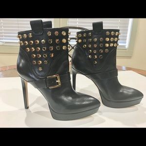 Michael Kors Bryn Gold Studded Bootie